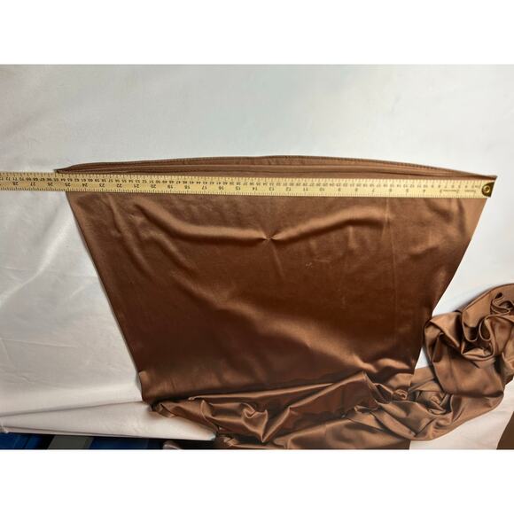 Vtg Hippie 70s Style Very Wide Legged Brown Jumpsuit Halter Back Babydoll Sz M - Picture 9 of 11